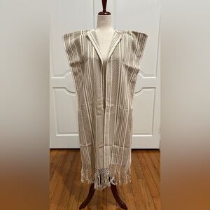 HandLoom long sleeveless vest made in Oaxaca, Méx.
